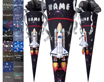 School bag matching the Stardust derdiedas, shuttle, spaceship, universe, spaceship, star shuttle, custom, sewn, for boys