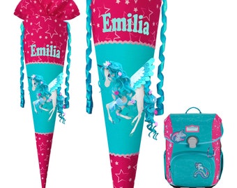 Unicorn school cone matching the Scout Extreme Unicorn / for girls / custom / sewn / desired name