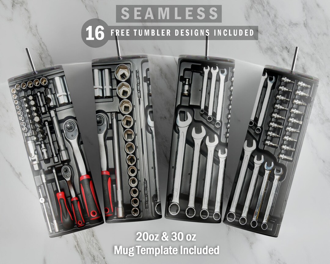Mechanic Tools Automotive Tool Box Skinny Tumbler 20oz 30oz Etsy