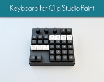 Custom mechanical keyboard for Clip Studio Paint Enter keycap Keyboard knob