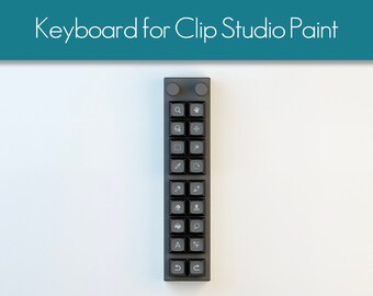 Custom mechanical keyboard for Clip Studio Paint Keyboard knob One piece keycap