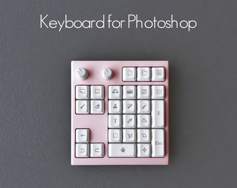 Custom pink keyboard for Photoshop Custom keyboard keys