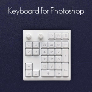 White Small Controller Keypad Keyboard for Photoshop