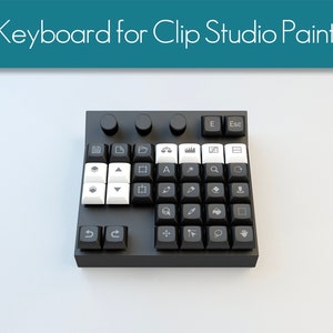 Custom mechanical keyboard for Clip Studio Paint Keyboard knob Enter keycap