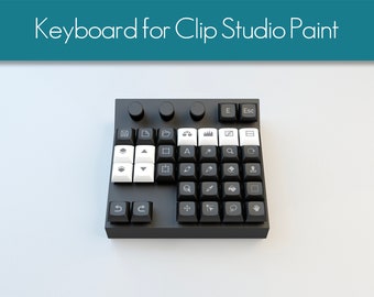 Custom mechanical keyboard for Clip Studio Paint Keyboard knob Enter keycap