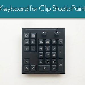 Custom keyboard for Clip Studio Paint Keyboard knob Keychron keycaps