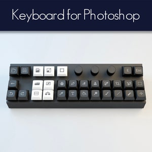 Custom mechanical keyboard for Photoshop for artists and designers