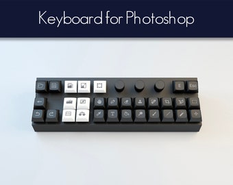 Custom mechanical keyboard for Photoshop Enter keycap Keyboard knob