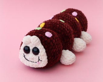 Chocolate Caterpillar Cake Crochet Pattern