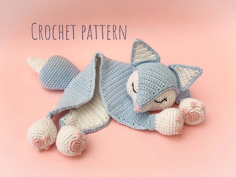 Freya the Arctic Fox Snuggler Crochet Pattern image 1