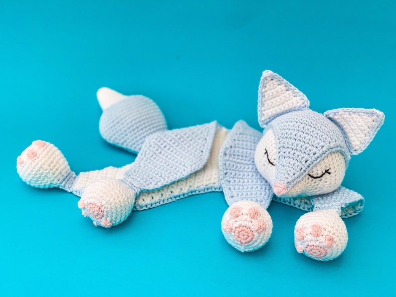 Freya the Arctic Fox Snuggler Crochet Pattern image 2