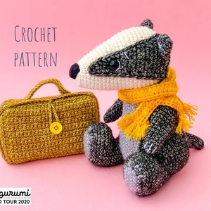 Bill the Badger Crochet Pattern image 1