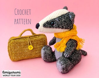 Bill the Badger Crochet Pattern