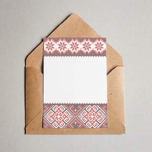 Ethnic printable postcards, Folk Ukrainian PNG, JPG clipart