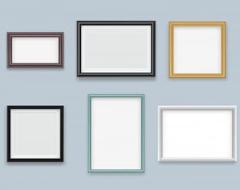 Frames for painting, poster, wall art decor. Frame with plexiglass