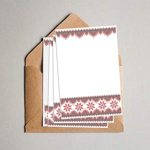 Postal popular. Tarjeta con notas en blanco escritas a mano