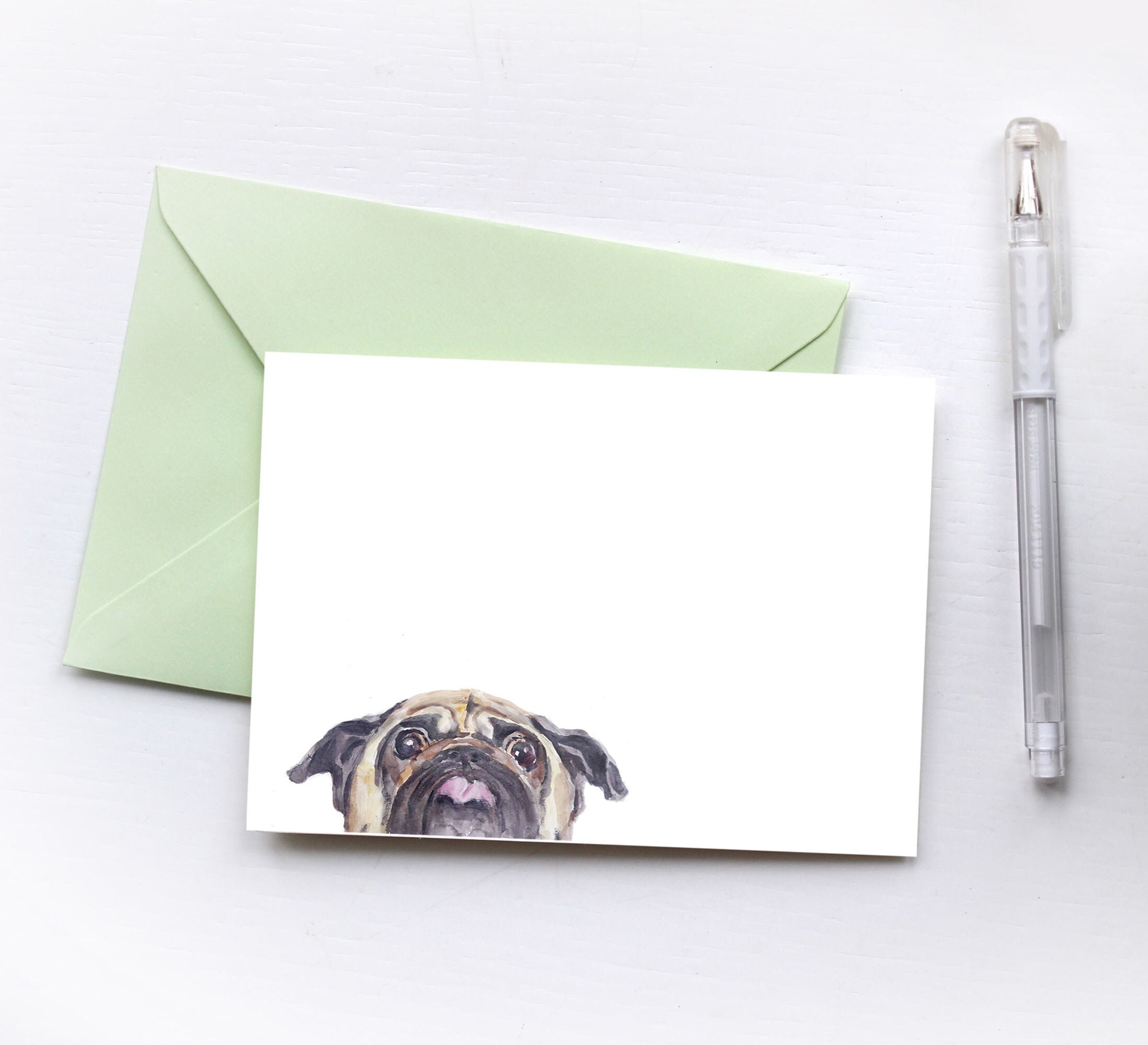 Funny Animal Card. Pug Printable Clipart JPG/PNG - Etsy