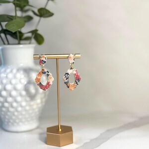 Flower Earring | Handmade Polymer Clay Earrings | Floral Earrings | Hypoallergenic | Gift for Her