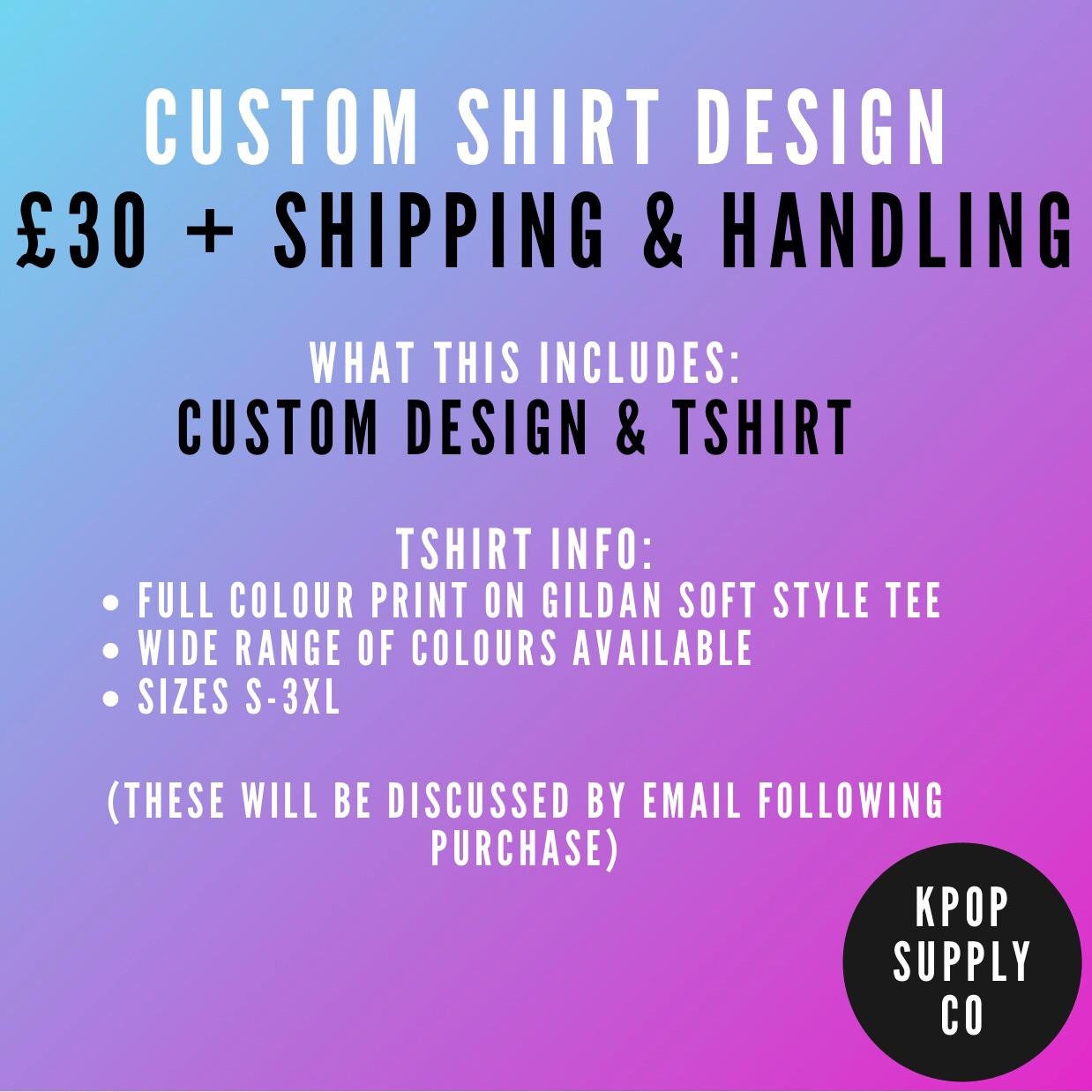 Custom Kpop Tshirt Design more Info in Description | Etsy UK