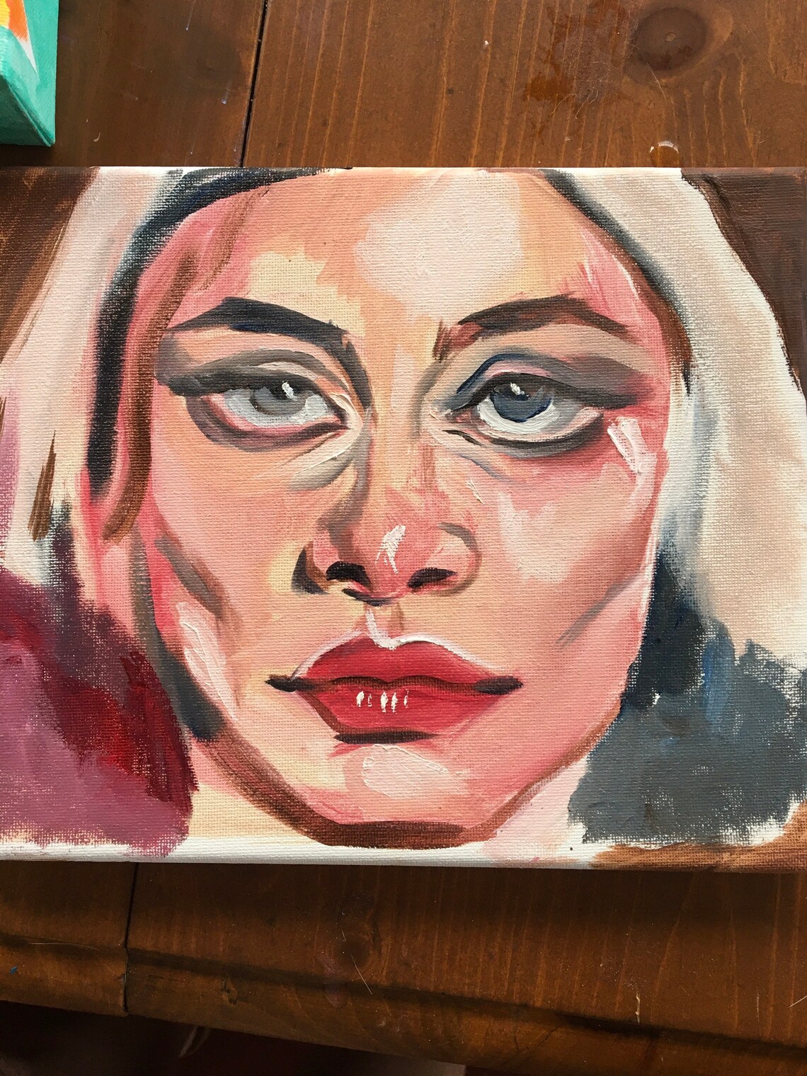 Harley Quinn painting on canvas Etsy