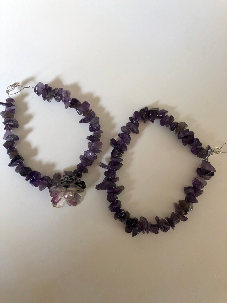 Amethyst Flower Bracelet