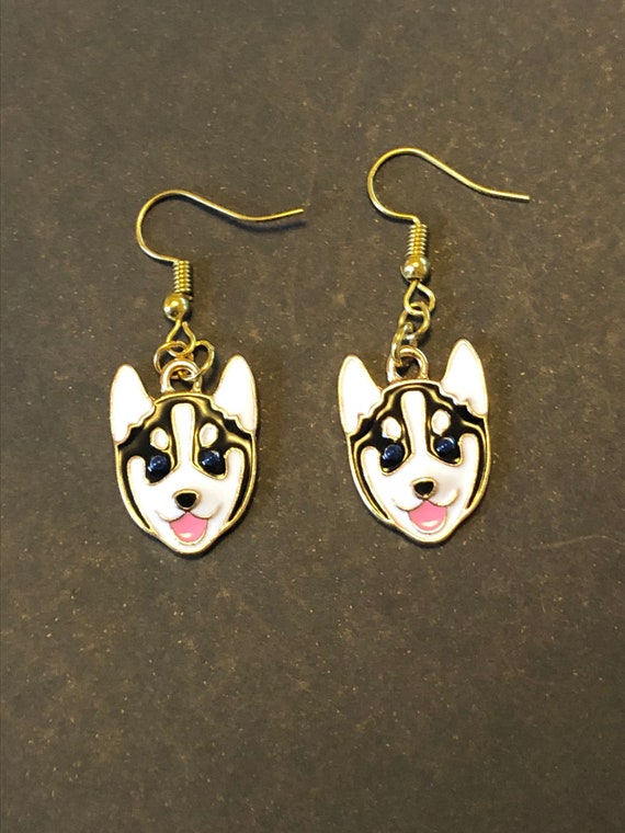 Husky Lover Dog Mum Gifts Siberian Husky Earrings Husky Dog Gifts Dog Jewellery Husky Lovers Gifts Malamute Themed Gifts Etsy
