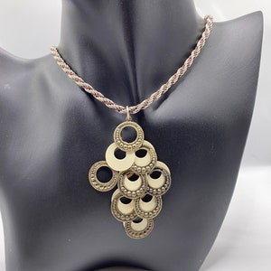 Steampunk pendant Gears necklace Industrial style necklace Steampunk jewellery Metal pendant Gifts for her Alternative jewellery fashion