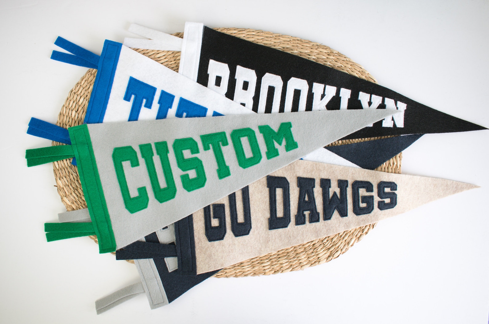 Classic Bold Custom Pennant Flag Customizable Pennant Sewn Etsy