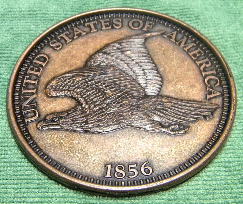 1856 Flying Eagle Cent Giant Replica 3 Diameter Heavy Etsy