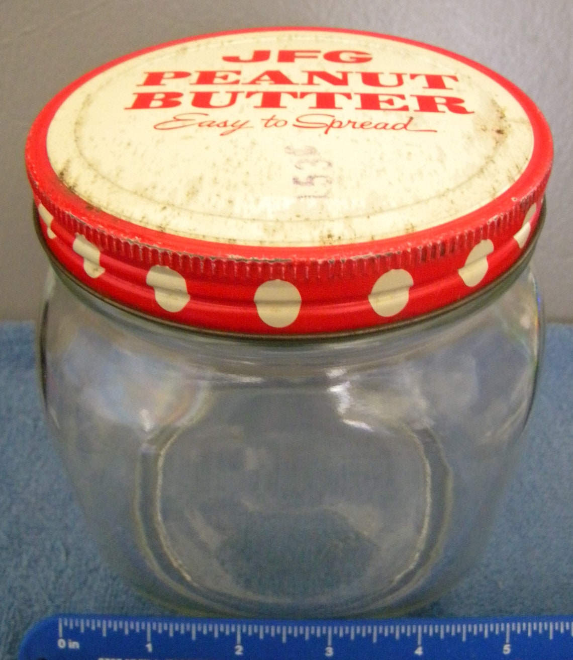 Vintage JFG Peanut Butter and Vintage Kraft Mayonnaise Jars Etsy