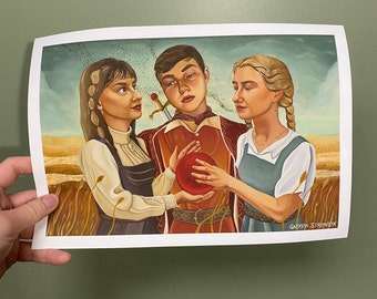 The Handoff - Art Oil Painting Giclee Print