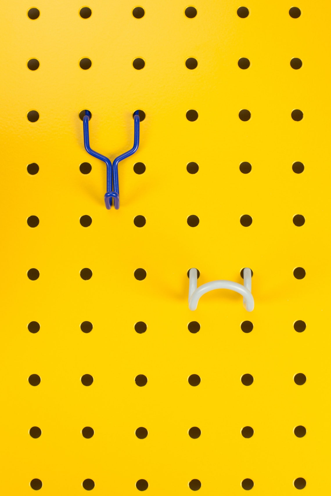 Large Metal Pegboard in Mustard Display Peg Board Etsy UK