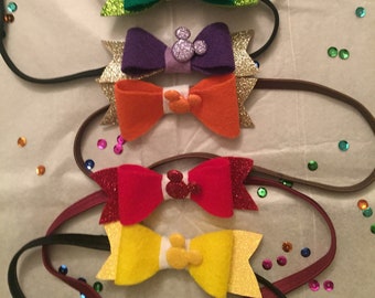 Festival of the Arts, Color Bow Running Headband, Running Costume, Custom by TrainLikeaPrincess, runDisney