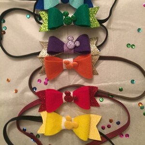 Festival of the Arts, Color Bow Running Headband, Running Costume, Custom by TrainLikeaPrincess, runDisney