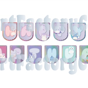 Squishmallow Happy Birthday banner design - SVG, PNG, Studio for Silhouette Cameo, Cricut etc. All in one, ready to cut or print