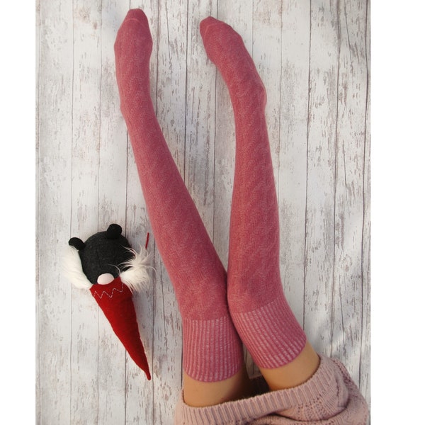 Knit Thigh High Etsy
