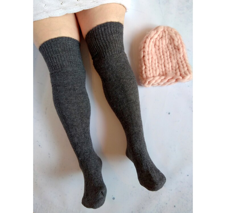 PLUS SIZE Thigh High Socks Plus Size Black Big Curvy Thigh Etsy