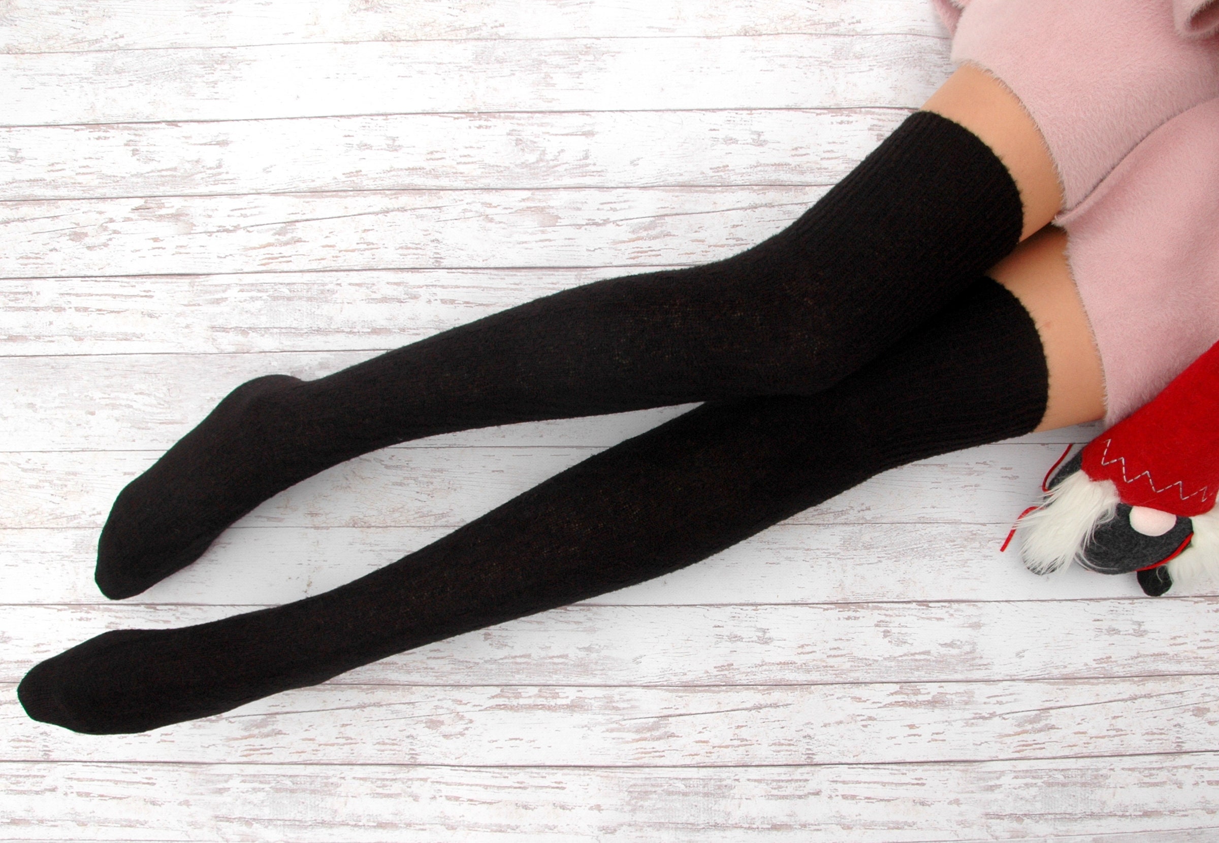Christmas Stockings Women′ S Long Knitted Stockings for Girls Ladies Women  Winter Knit Socks Thigh High Over The Knee Socks - China Zhuji Socks and  Men Socks price