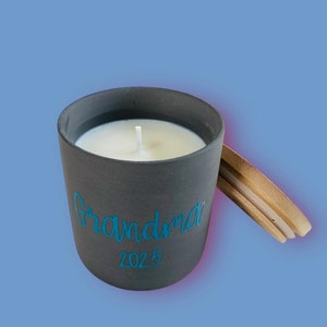 Personalized Candle in Black Jar: Custom Name & Scent, 12oz