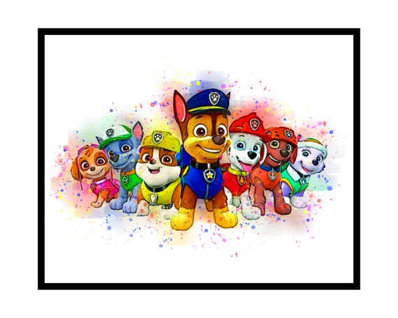 Paw Patrol Printable Art Instant Download Art Print | Etsy