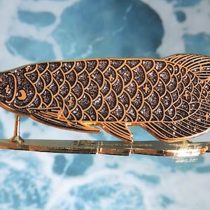 Arowana Enamel Pin