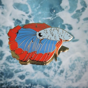 Betta Fish Enamel Pin