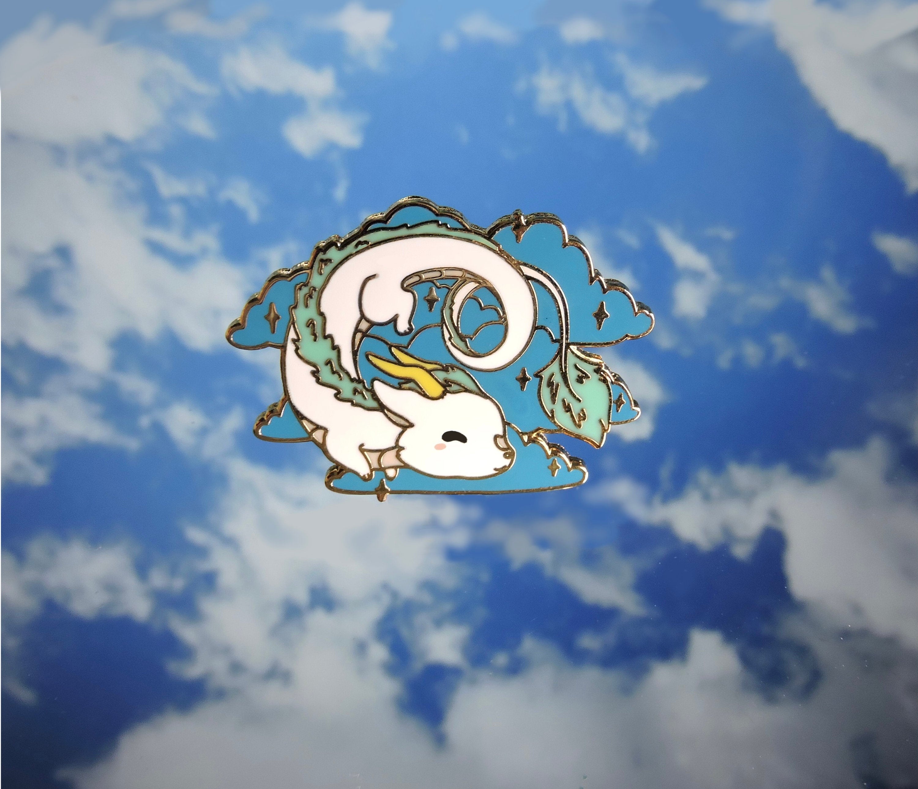 Cute Dragon Enamel Pin Etsy