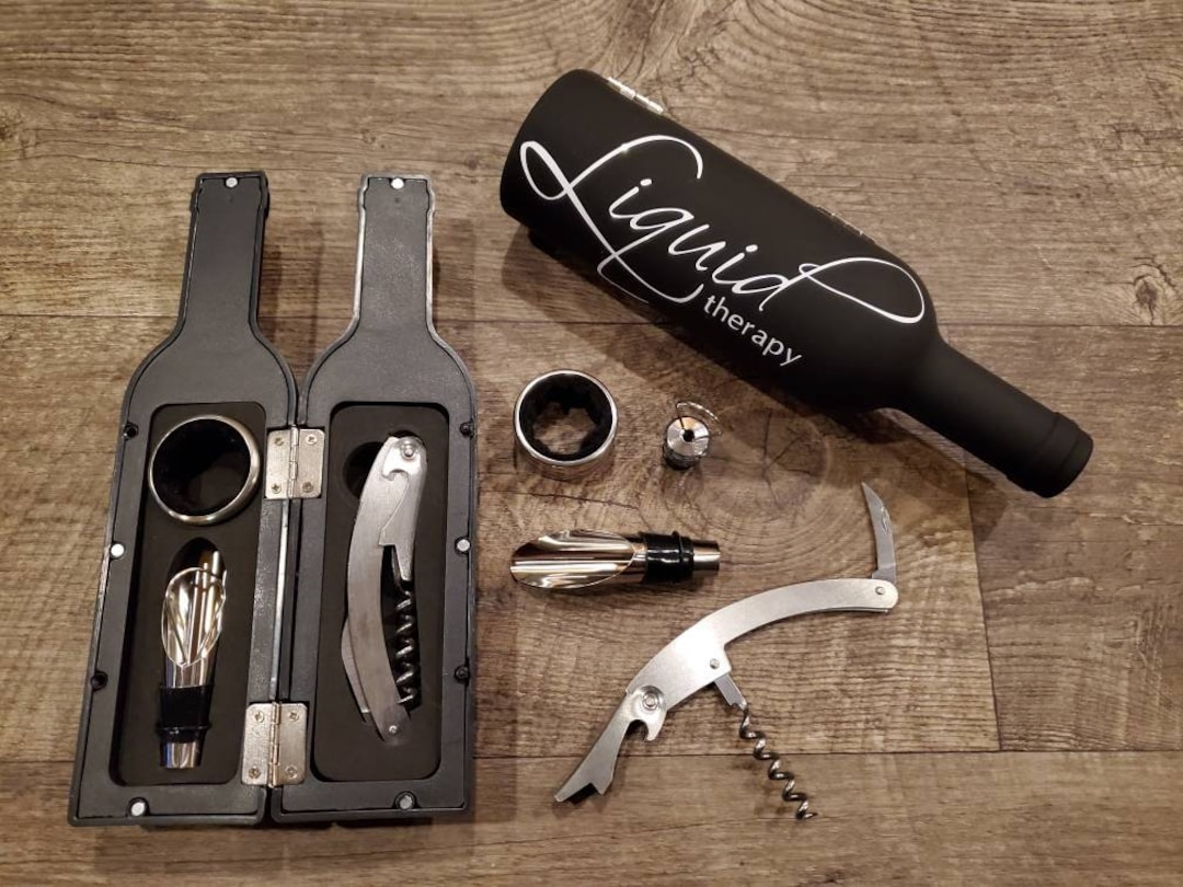 Wine Bottle Opener Gift Set, Combination Corkscrew and Bottle Opener