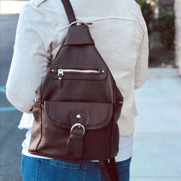 Leather Concealed Carry Backpack Etsy