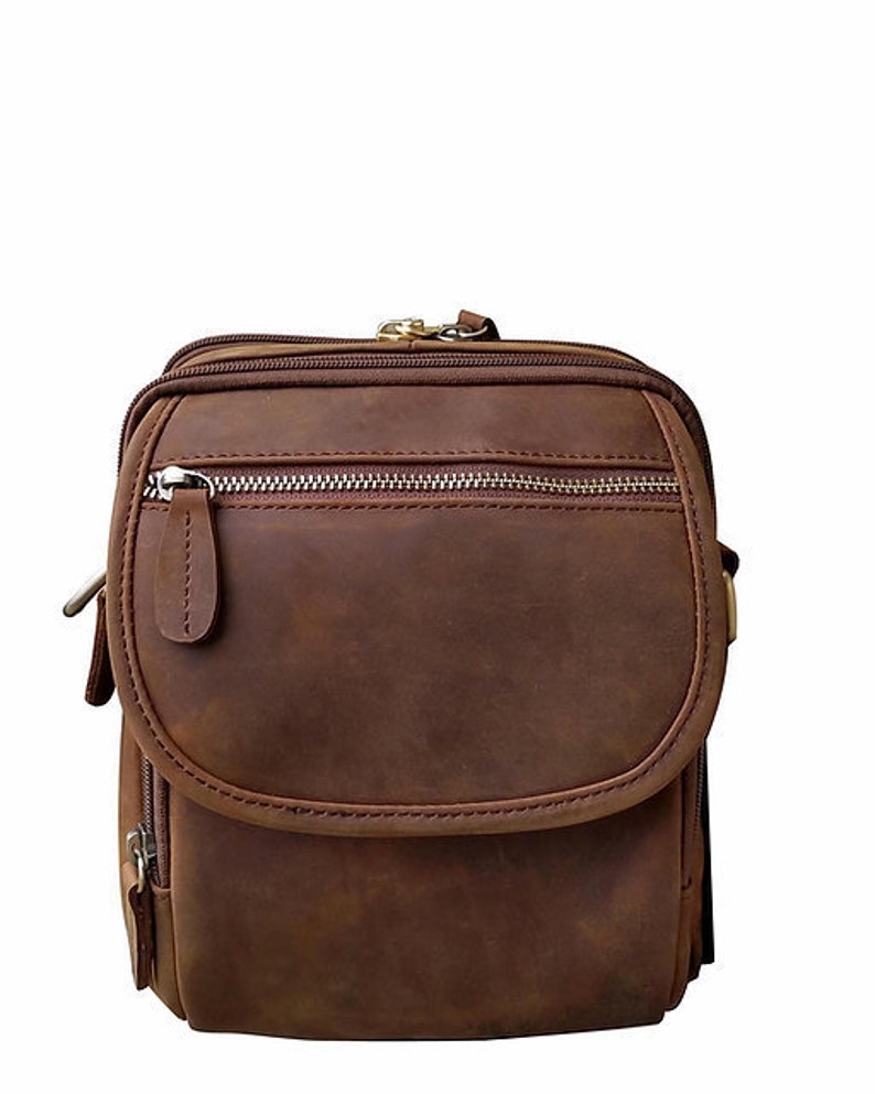 Wax & Oiled Leather CCW Bag Concealed Carry Crossbody Bag Concealment