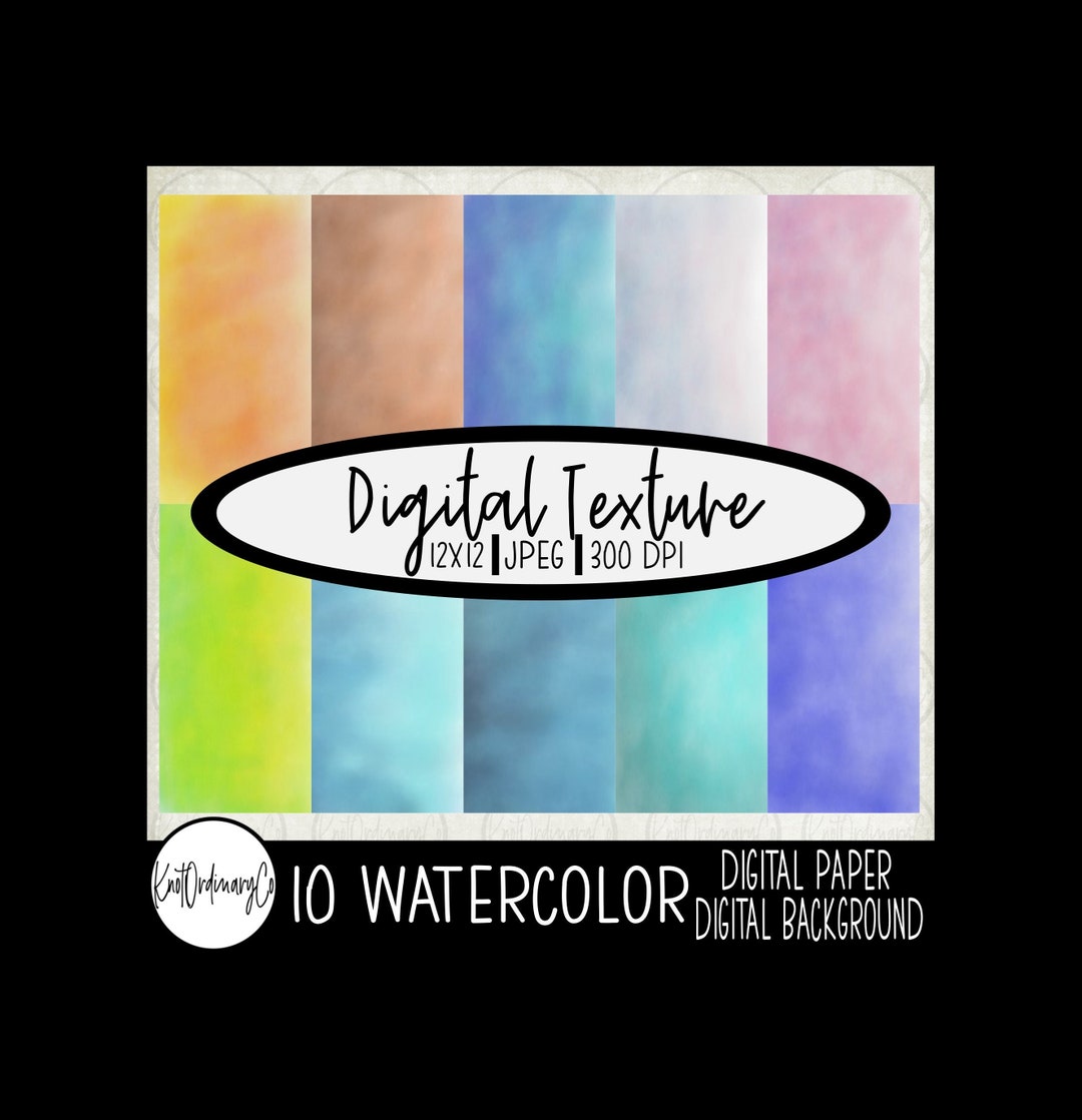Digital Watercolor Texture Digital Background digital Paper 12X12 ...