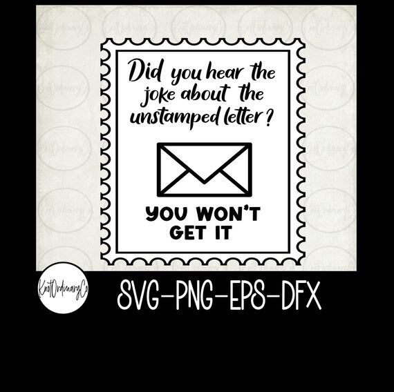 Stamp Joke SVG Pn Eps Dxf digital Download - Etsy Australia
