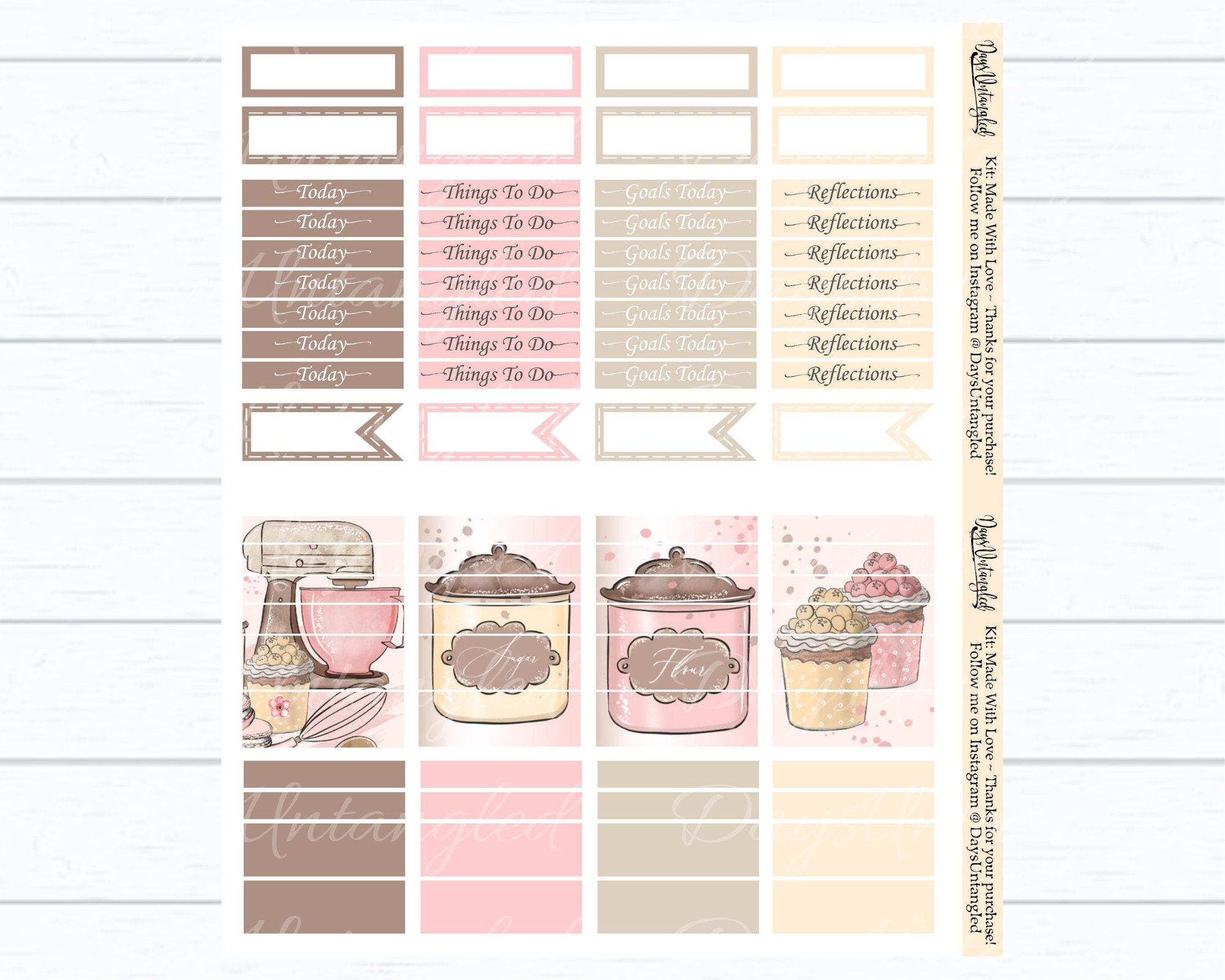 baking-printable-planner-stickers-weekly-kit-summer-etsy