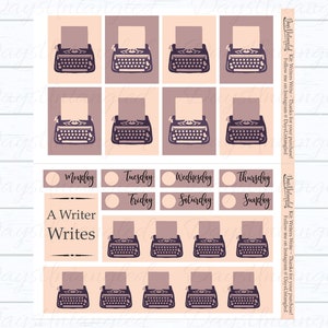Nanowrimo Printable Planner Stickers Word Count Trackers Kit - Etsy